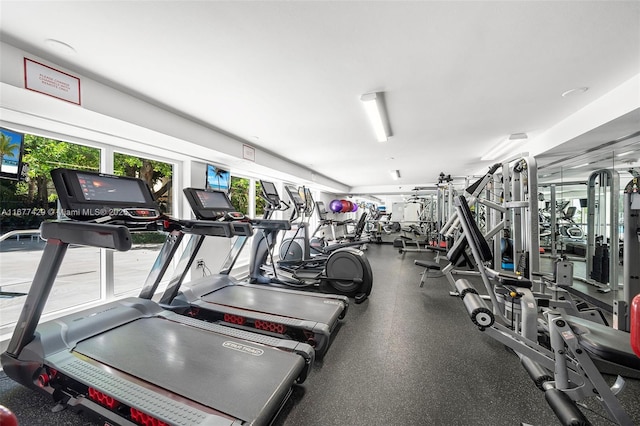 1627 Brickell Ave Unit 1906, Miami, FL 33129 - view of gym