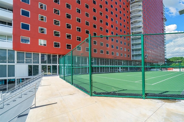 view of sport court