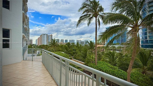 view of balcony