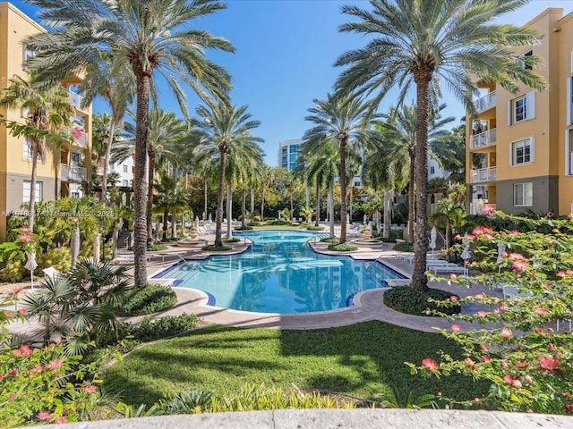 view of pool