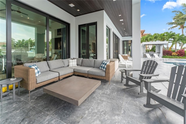 view of patio / terrace with outdoor lounge area