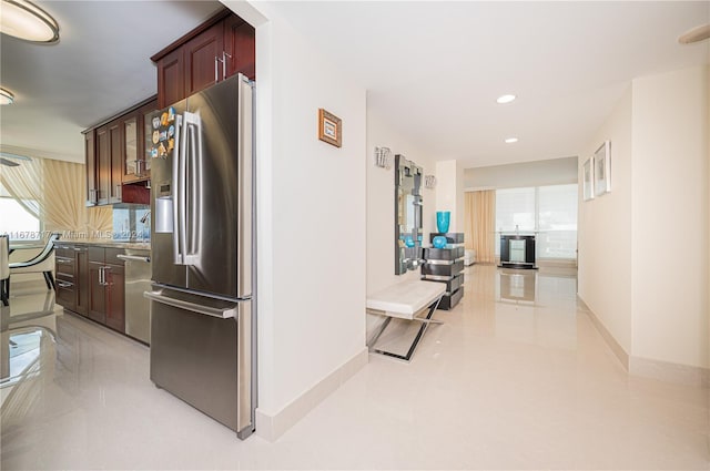 kitchen with stainless steel appliances