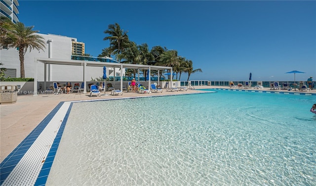 view of pool with a patio area