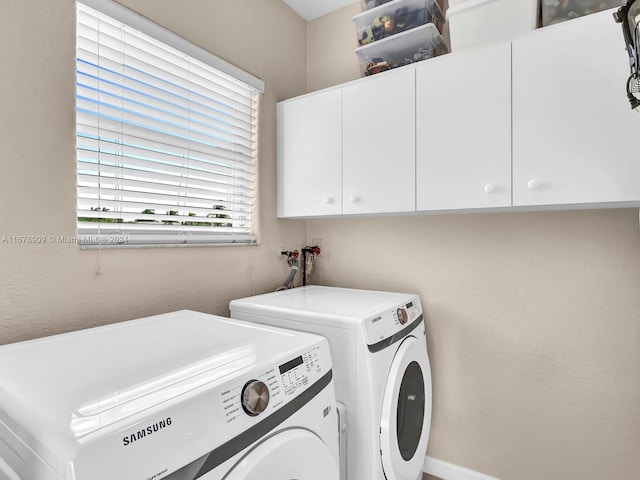 9026 NW 173rd Ter, Hialeah, FL 33018 - washroom featuring cabinet space and separate washer and dryer