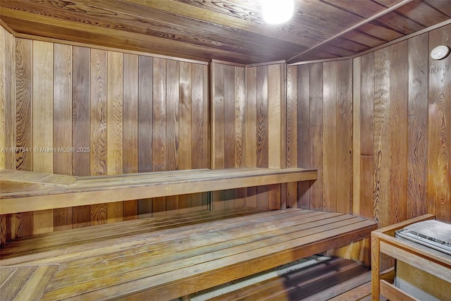 20185 E Country Club Dr Unit 2209, Aventura, FL 33180 - relaxing sauna featuring wood walls and wood ceiling