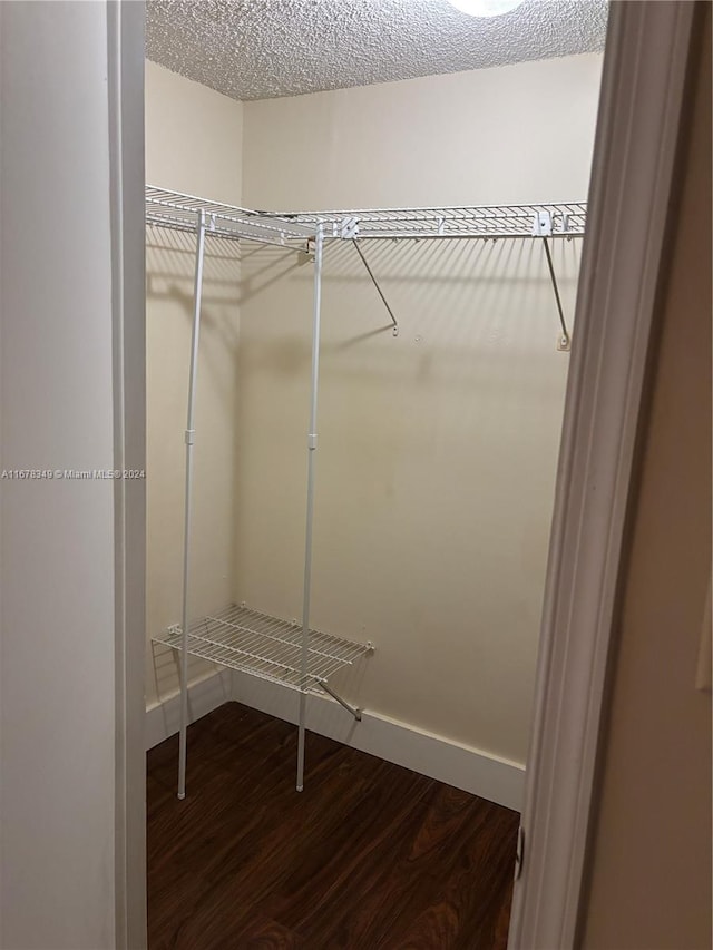 spacious closet featuring hardwood / wood-style floors