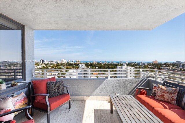 balcony with an outdoor living space