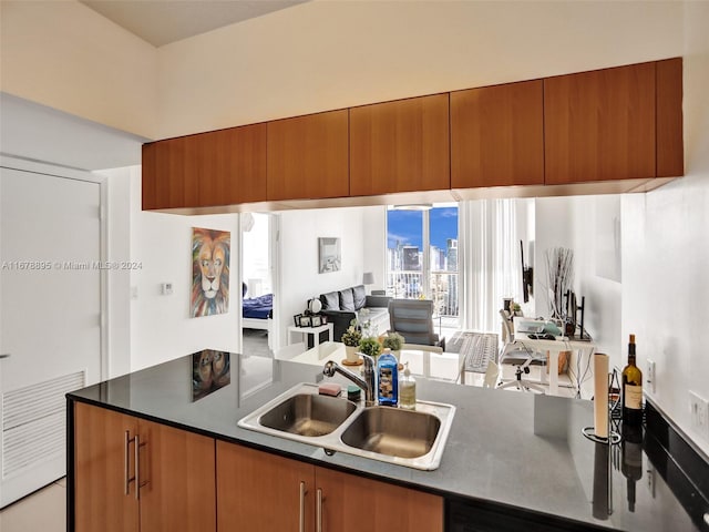 kitchen featuring sink