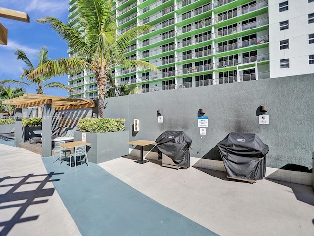 view of patio / terrace featuring grilling area