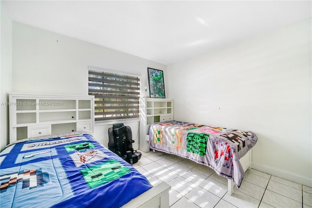 view of tiled bedroom