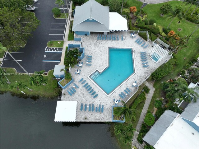 115 Ocean Dunes Cir, Jupiter, FL 33477 - drone / aerial view of a pool area