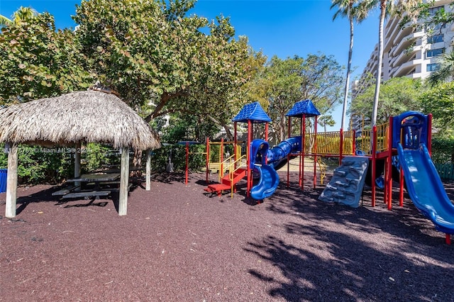 view of jungle gym