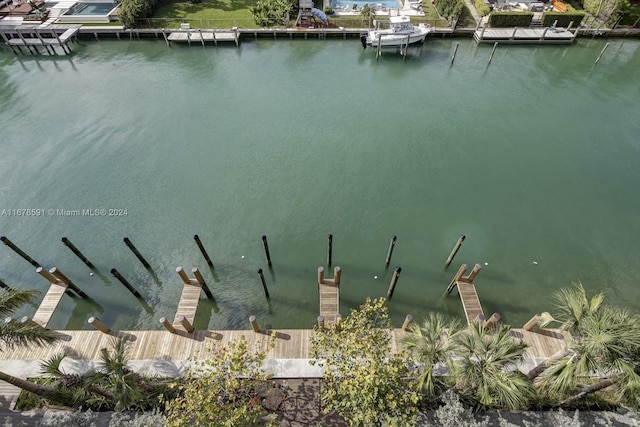 9940 W Bay Harbor Dr Unit 7G-N, Bay Harbor Islands, FL 33154 - water view with a boat dock