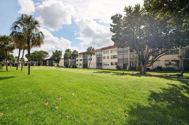 surrounding community featuring a yard