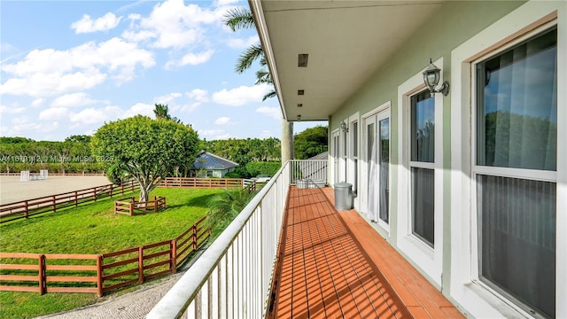 view of balcony