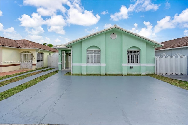 view of front of home