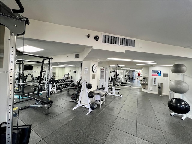 view of exercise room