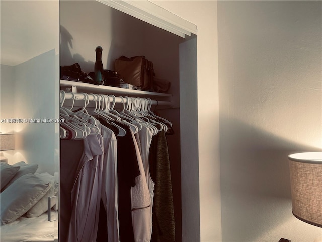 view of closet