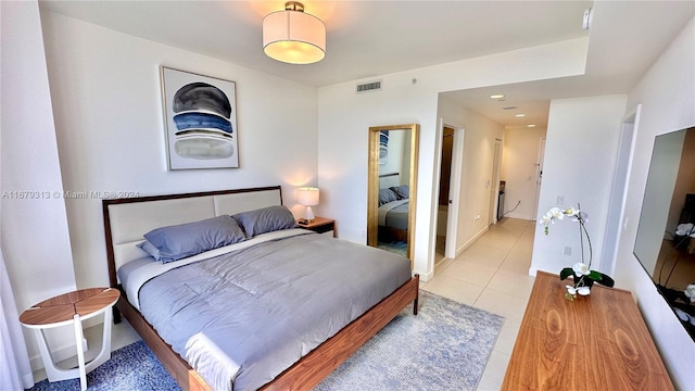 view of tiled bedroom