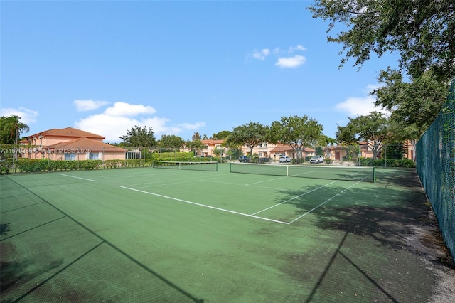 view of tennis court