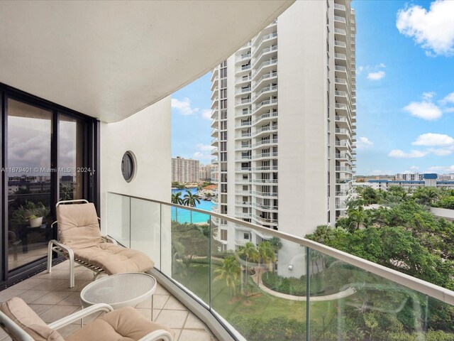 2800 Island Blvd Unit 702, Aventura, FL 33160 - balcony featuring a city view