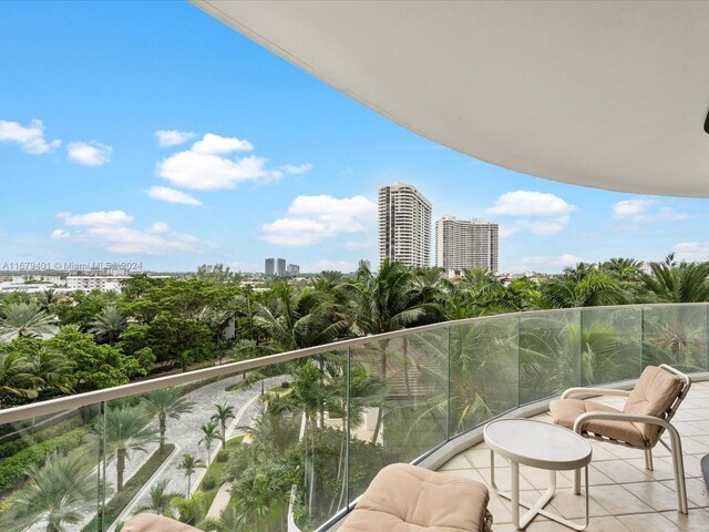 2800 Island Blvd Unit 702, Aventura, FL 33160 - balcony with a city view