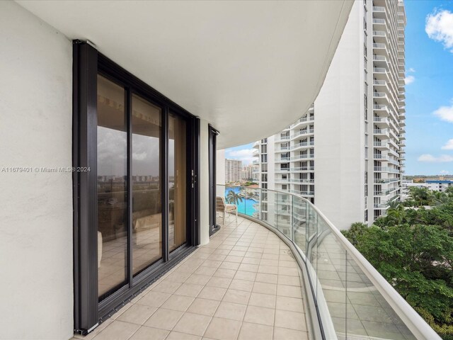2800 Island Blvd Unit 702, Aventura, FL 33160 - balcony with view of pool
