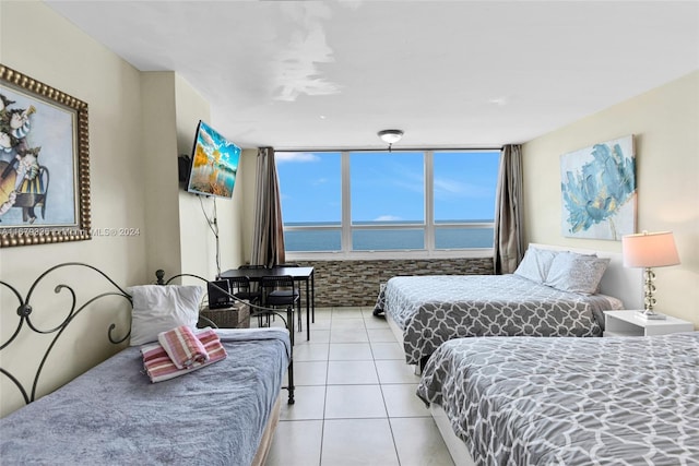 view of tiled bedroom