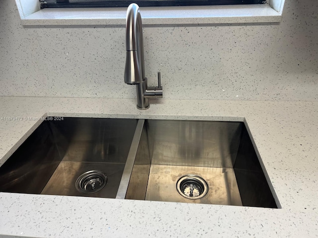 interior details featuring sink