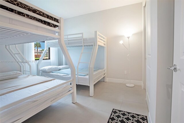 view of tiled bedroom