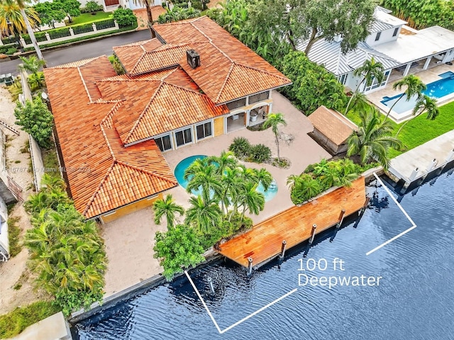 449 Isle Of Palms Dr, Fort Lauderdale, FL 33301 - drone / aerial view with a water view