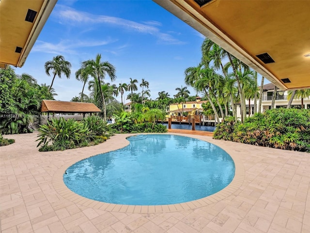 449 Isle Of Palms Dr, Fort Lauderdale, FL 33301 - pool featuring a patio
