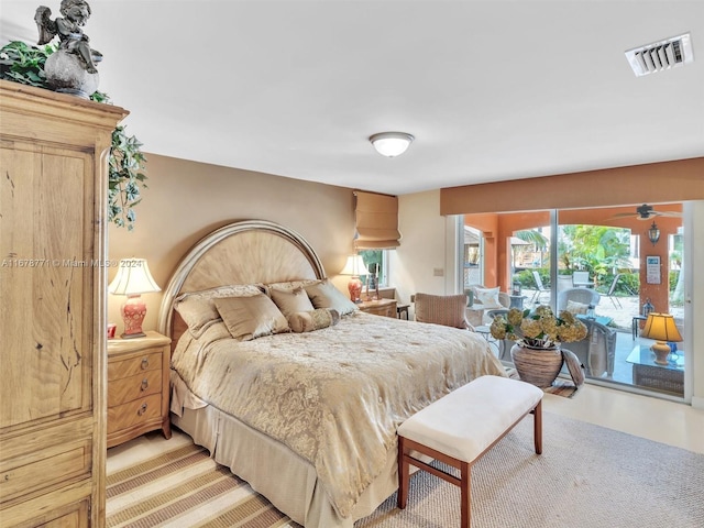 449 Isle Of Palms Dr, Fort Lauderdale, FL 33301 - bedroom with access to exterior and visible vents