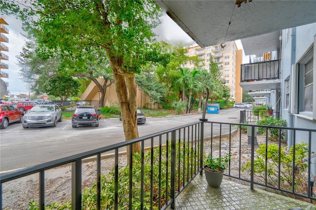 view of balcony