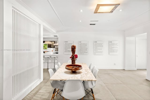 view of dining room