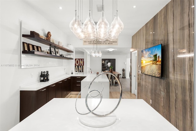 interior space with light hardwood / wood-style floors