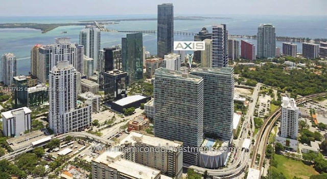 property's view of city with a water view