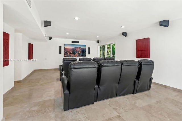 view of home theater