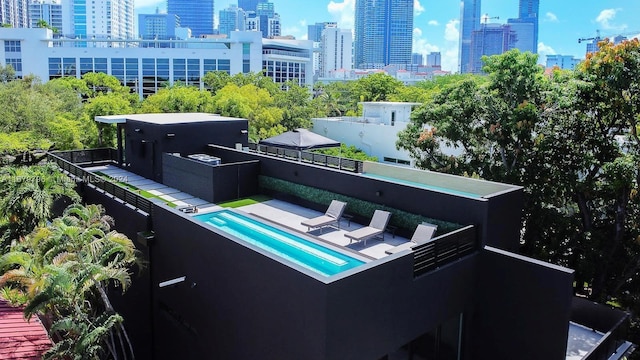 420 SW 15th Rd, Miami, FL 33129 - view of pool featuring a skyline view