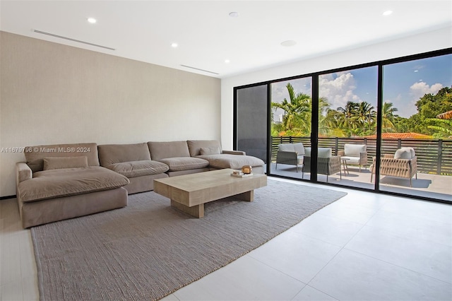 420 SW 15th Rd, Miami, FL 33129 - living room with tile patterned floors and recessed lighting