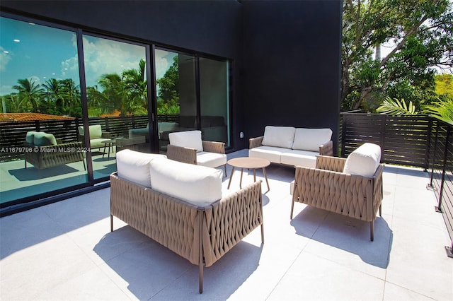 view of patio / terrace with outdoor lounge area