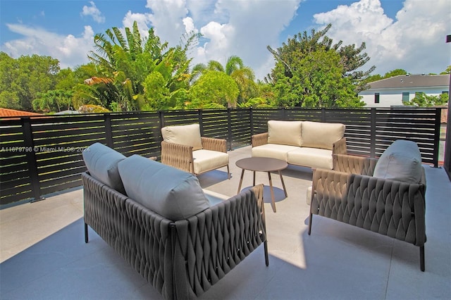 420 SW 15th Rd, Miami, FL 33129 - view of patio featuring an outdoor hangout area