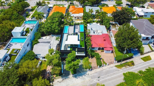 420 SW 15th Rd, Miami, FL 33129 - aerial view of residential area with a pool area