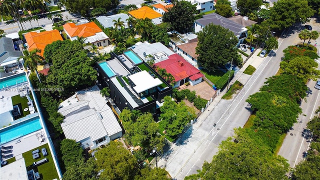 420 SW 15th Rd, Miami, FL 33129 - aerial view of residential area with a pool