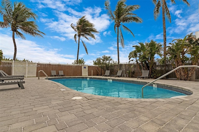 view of pool with a patio