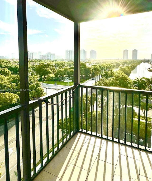 view of balcony