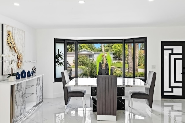 view of dining room