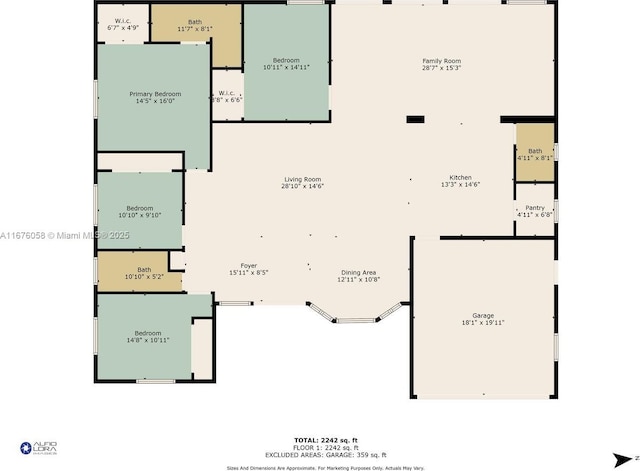2340 NE 194th St, Miami, FL 33180 - property floor plan