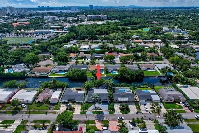 2340 NE 194th St, Miami, FL 33180 - aerial overview of property's location featuring nearby urban area and nearby suburban area