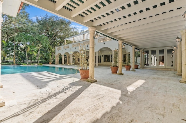 view of pool with a patio